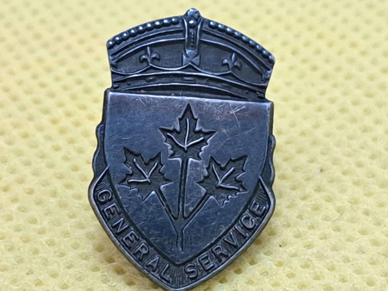 Canada WW2 General Service Pin , Sterling Silver
