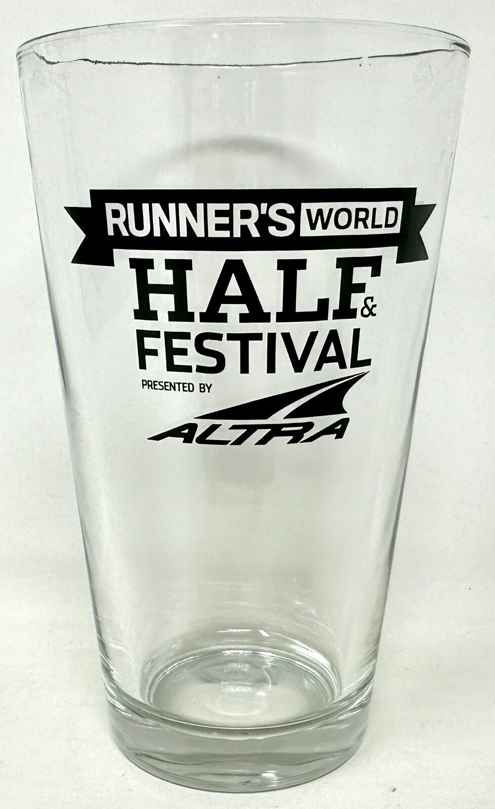 Runner\'s World 1/2 Half Marathon & Festival Altra Running Shoes Beer Pint Glass