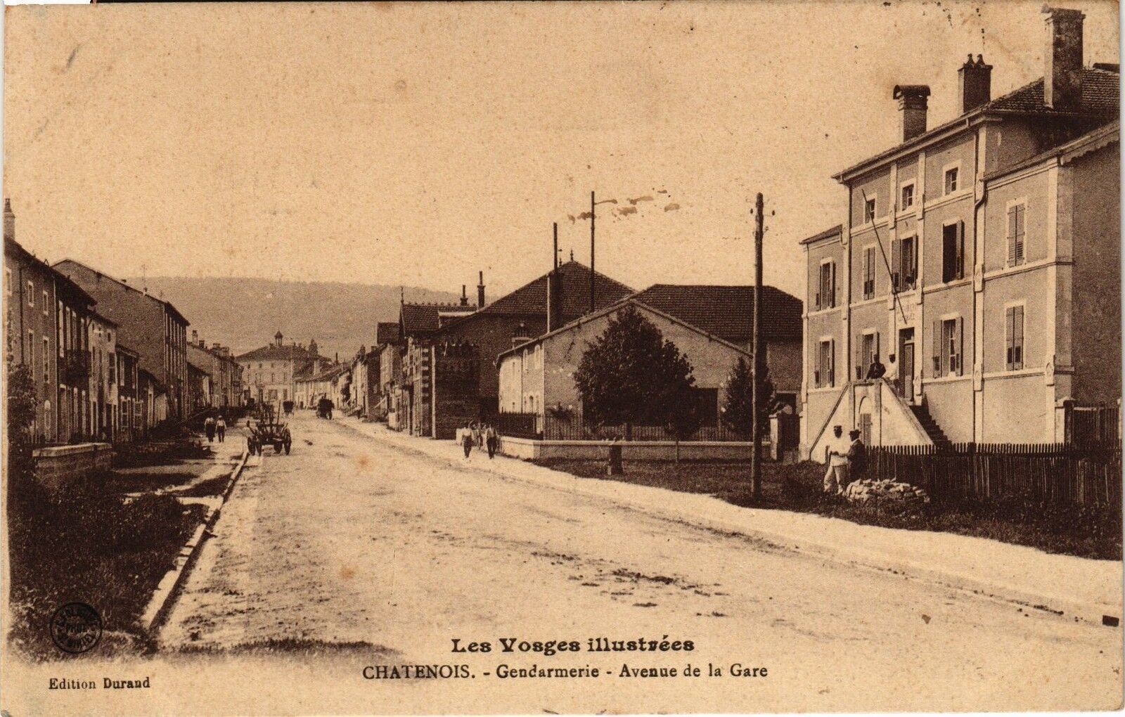 CPA AK Les Vosges Illustrées-CHATENOIS-Gendarmerie-Avenue de la Gare (184671)