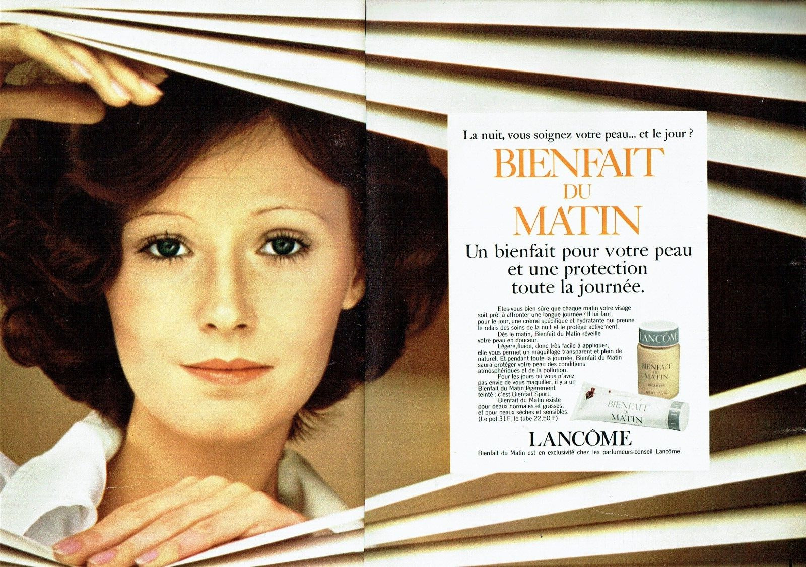 1973 Advertising 0323 Cosmetic Makeup Lancome Foundation 2d