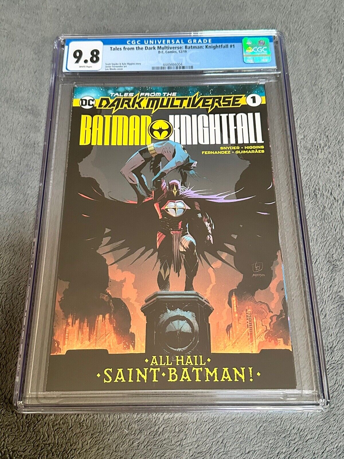 Tales from the Dark Multiverse: Batman: Knightfall #1 CGC 9.8 DC Comics 2019