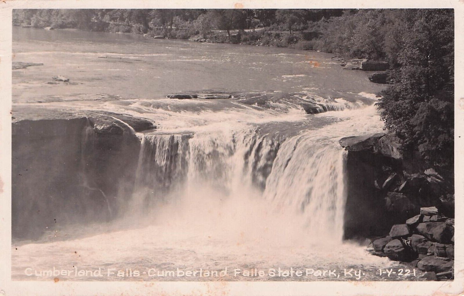Postcard Vintage (1) KY, Cumberland Falls/State Park #1-Y-221 P (#319)