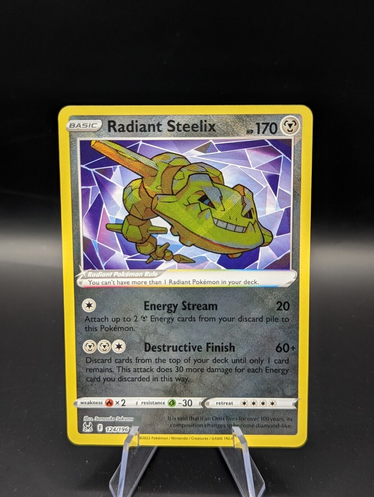 Pokemon Card Radiant Steelix 124/196 Lost Origin Near Mint #780