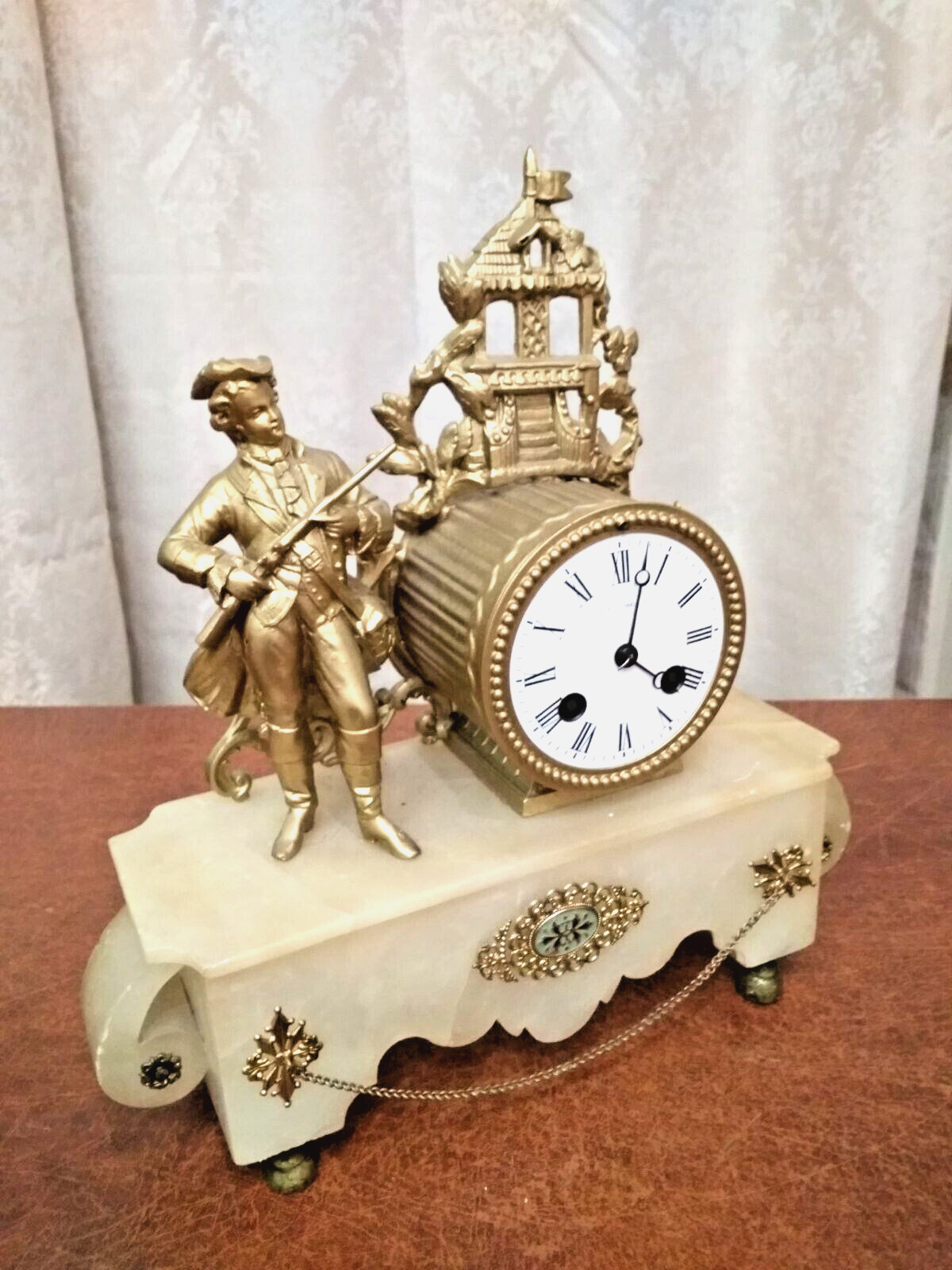 Antique French mantel clock. Original 18th-19th century