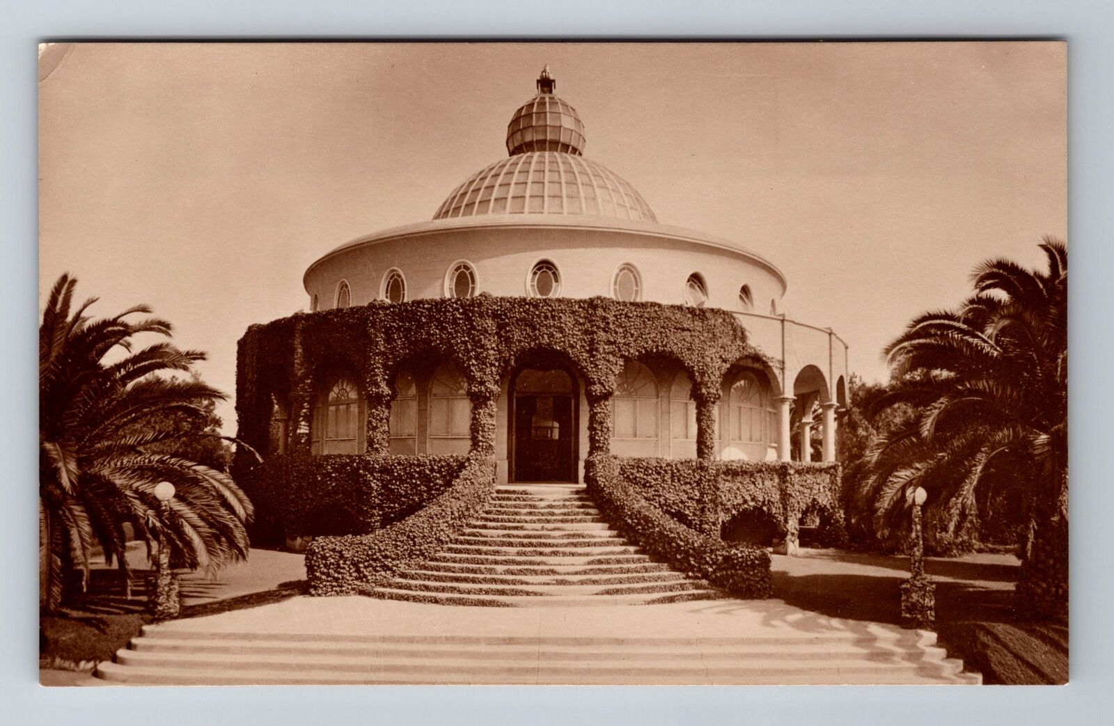 Point Loma CA-California RPPC, The Temple Of Peace Headquarters Vintage Postcard