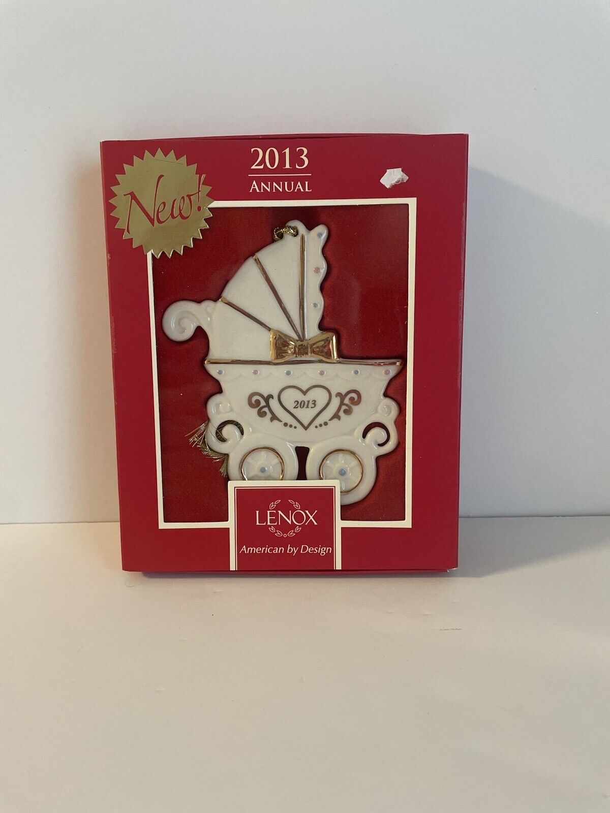 LENOX 2013 BABY's 1st CHRISTMAS Baby Carriage annual ORNAMENT -- -- NEW in BOX
