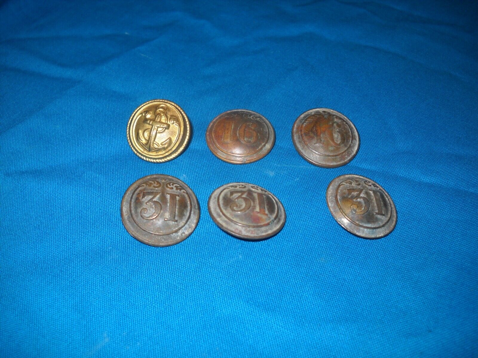 Napoleonic Buttons - Group of 6, 31 and 16
