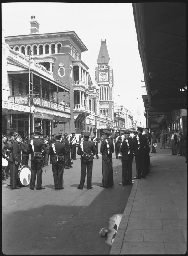 Western Australia Musicians on Hay Street, Perth, Western Australi - Old Photo