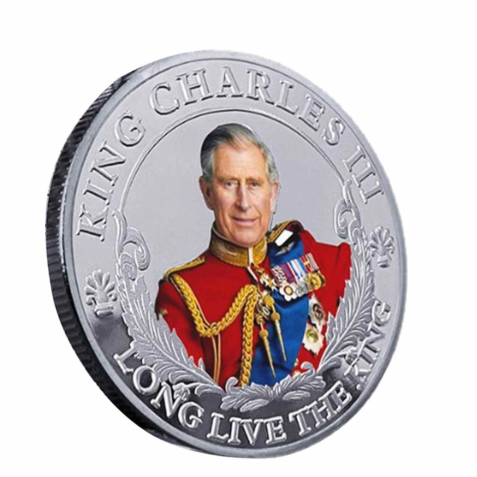 King Charles III Metal Commemorative Coin British Royal Souvenir Gift Collection