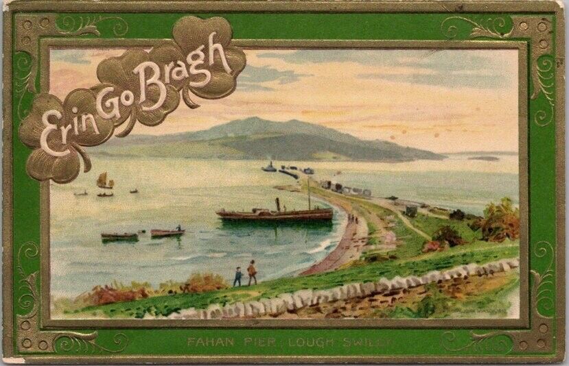 Vintage 1911 ST. PATRICK\'S DAY Erin Go Bragh Postcard \