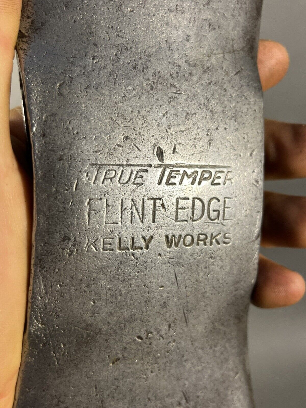 Vtg True Temper Flint Edge Kelly Works Double Bit Felling Axe