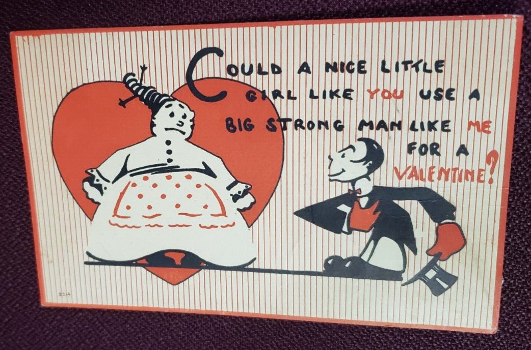 Funny Valentines Postcard Esther Siemens Fresno 1916