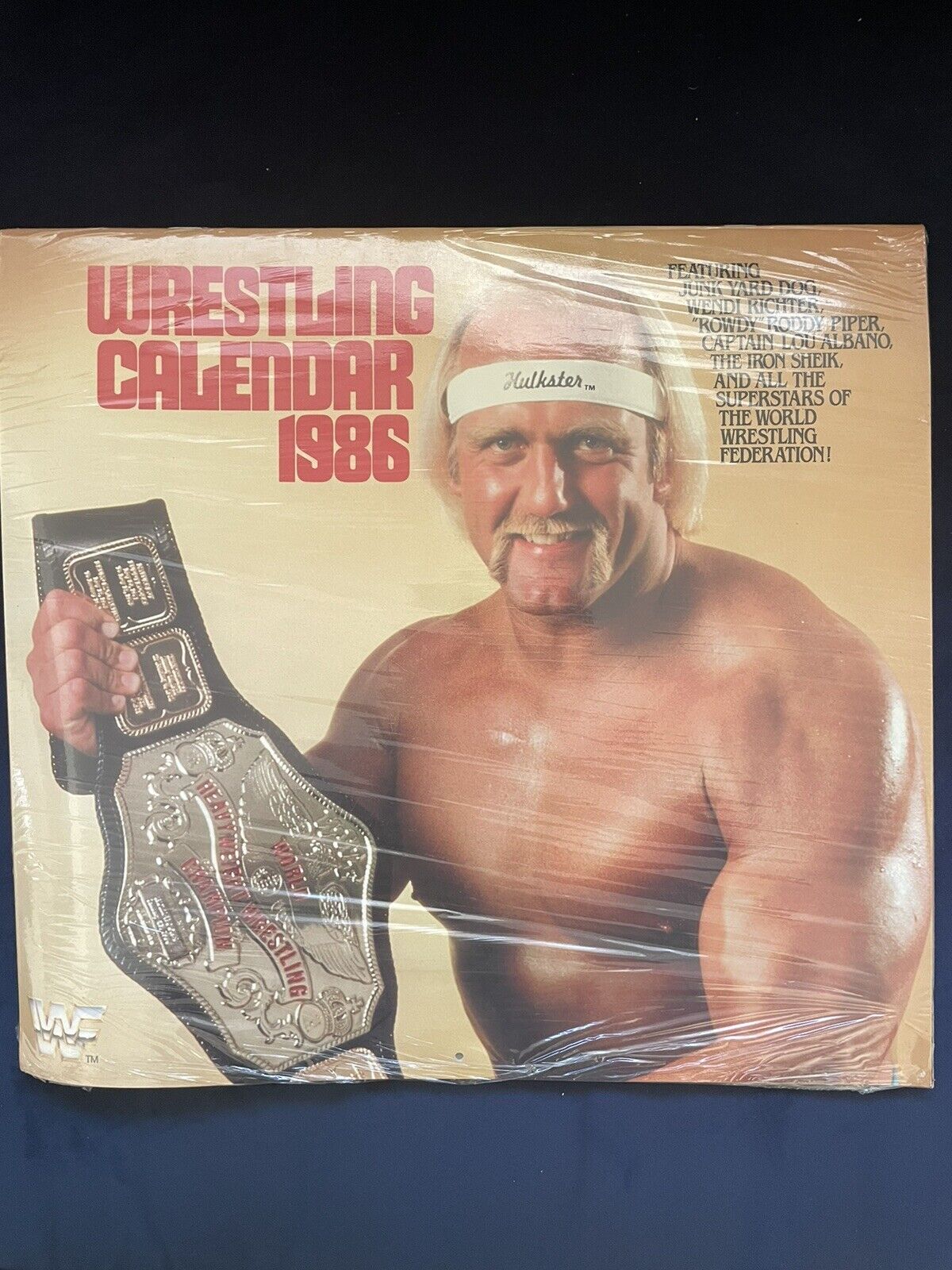 Vintage WWF 1986 calendar.   Brand New.  In Original Sealed Package