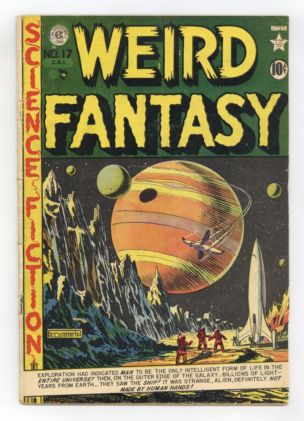 Weird Fantasy #17 GD+ 2.5 RESTORED 1951