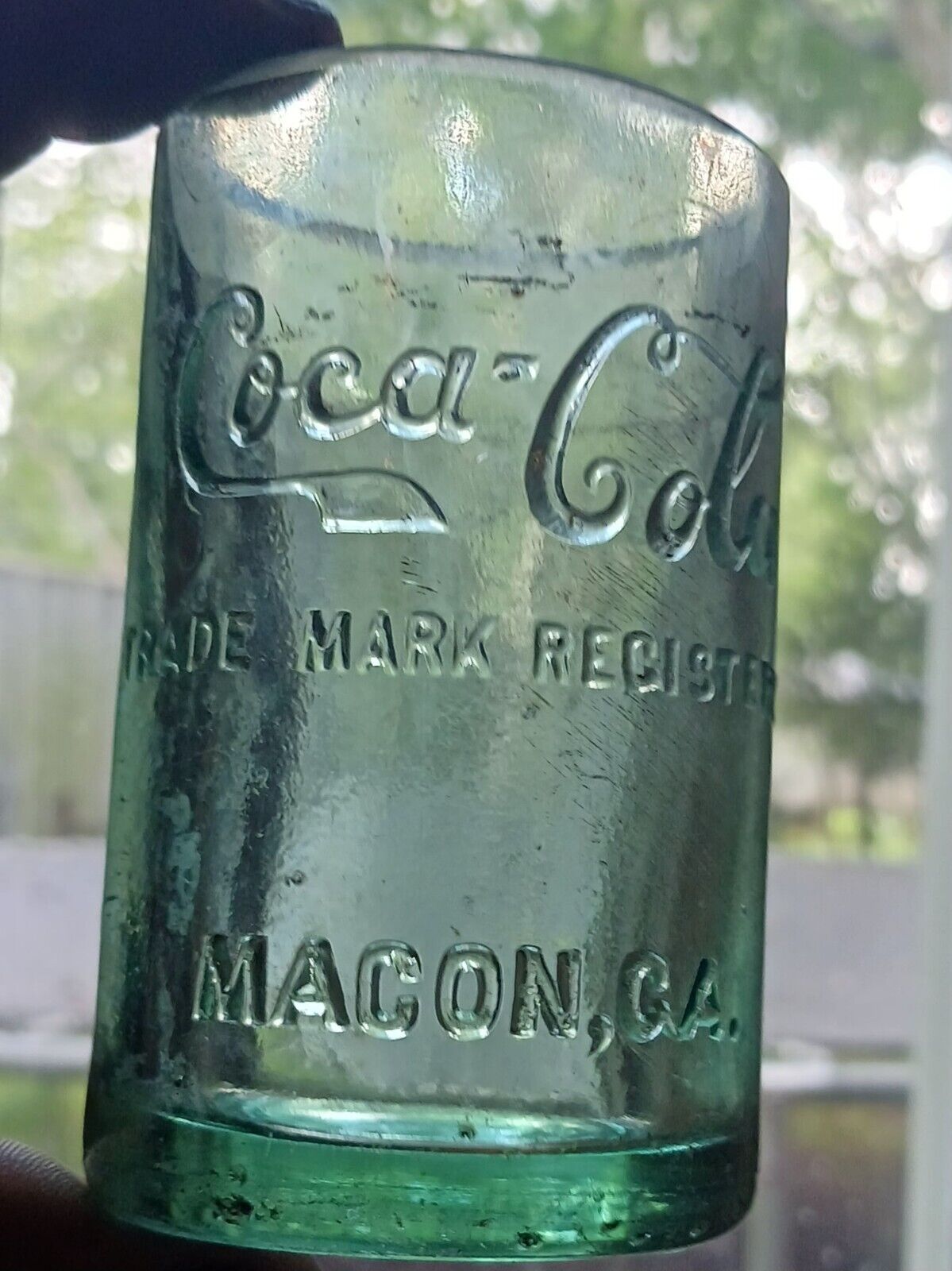straight sided coca cola bottle Macon Ga