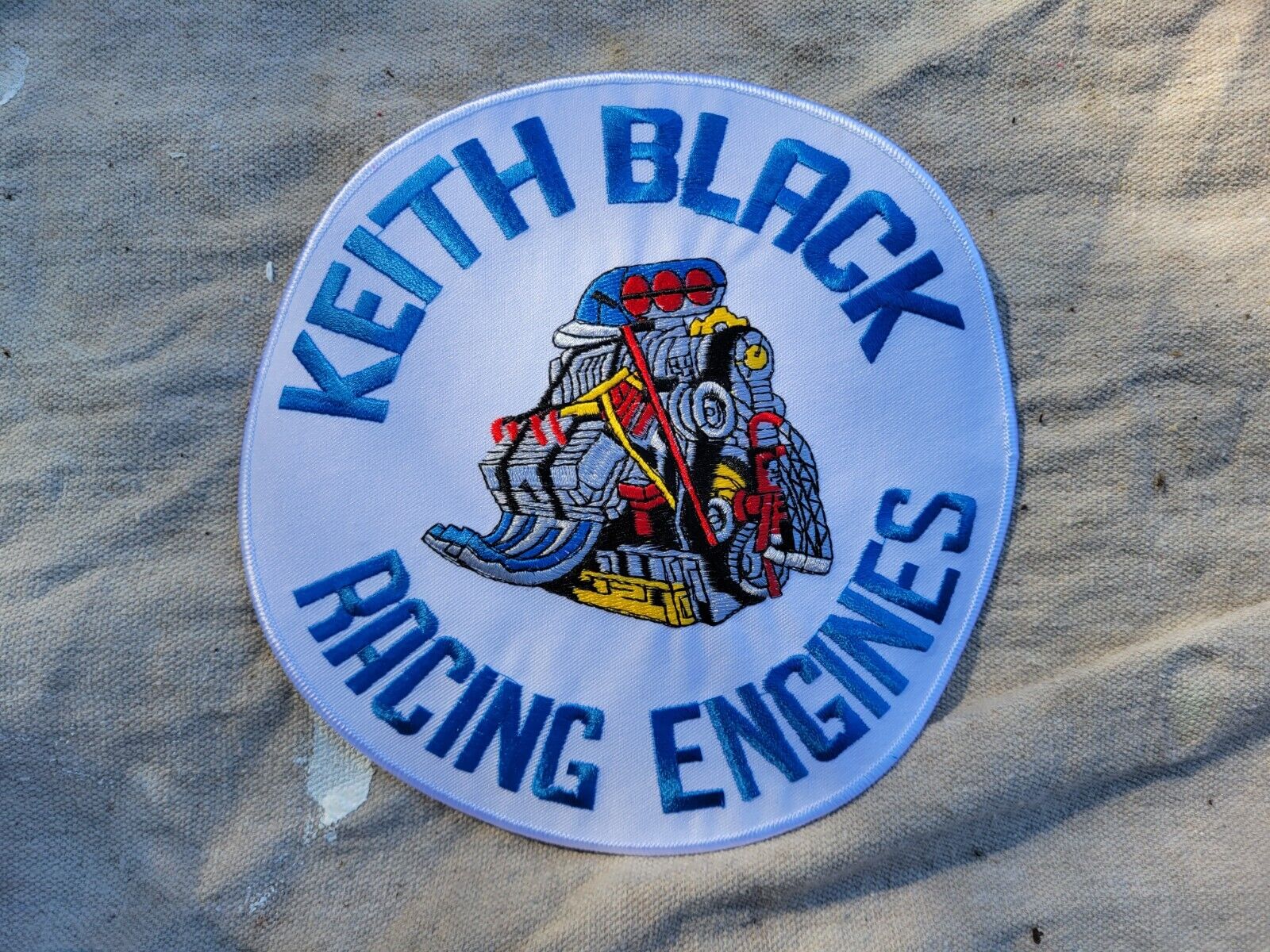 Rare Discountinued Vintage Keith Black Racing patch style 6 color patch 8\