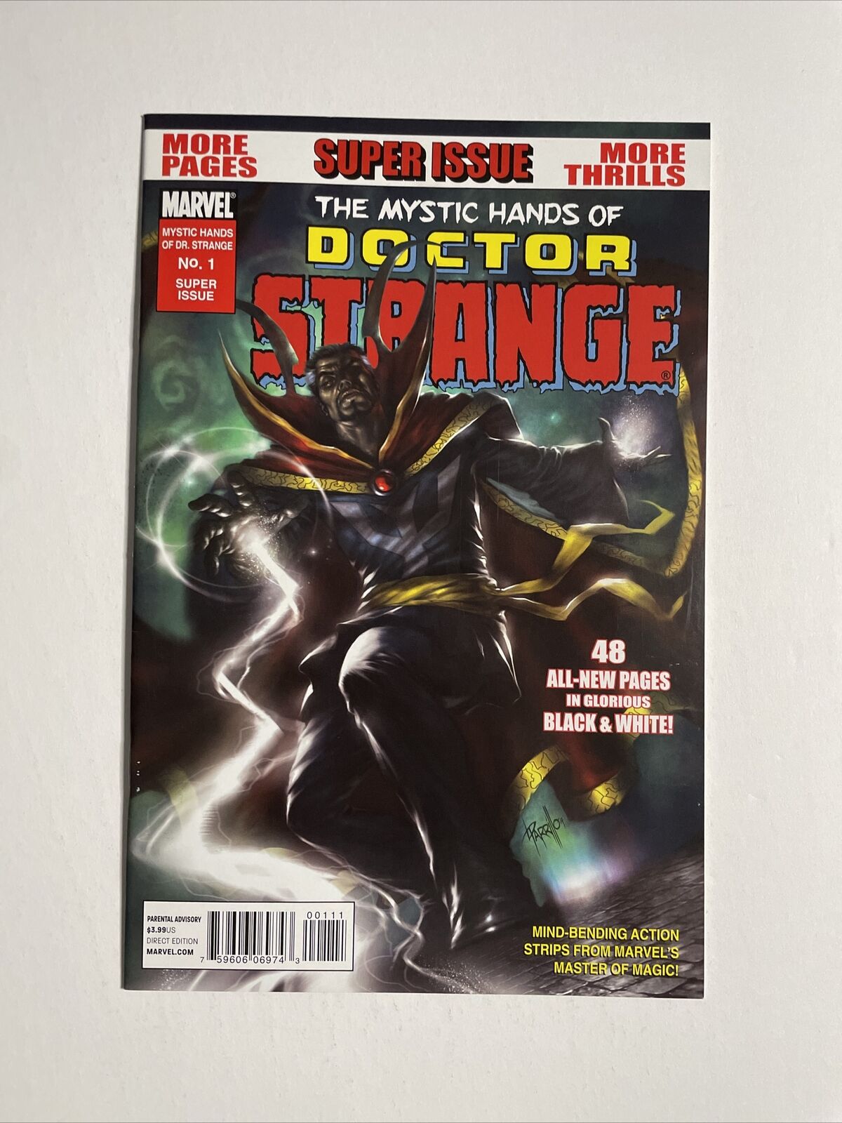 The Mystic Hands Of Dr. Strange #1 (2010) 9.4 NM Marvel B&W Comic Book