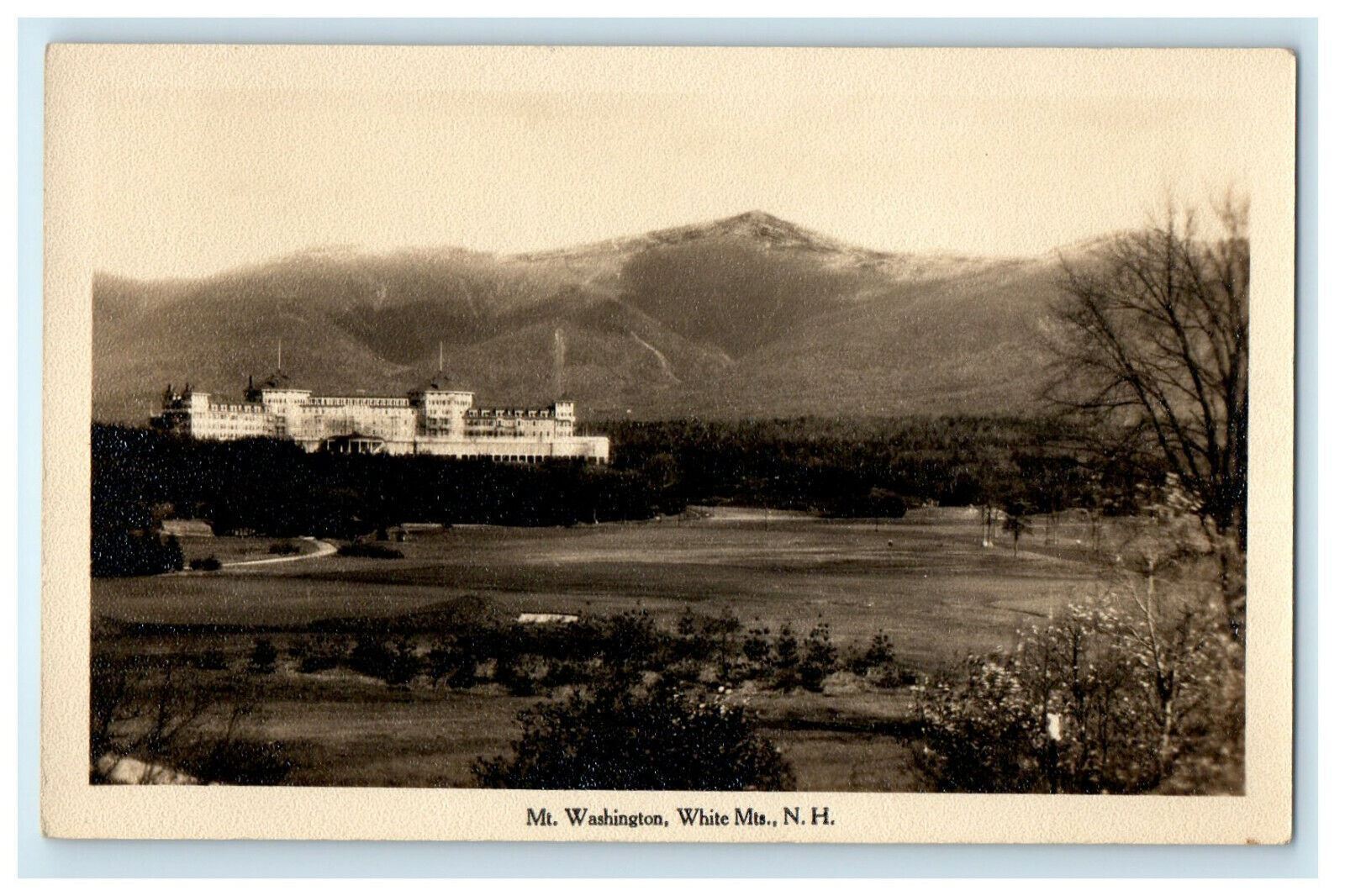 c1920s Mt. Washington View, White Mountains, New Hampshire NH Unposted Postcard