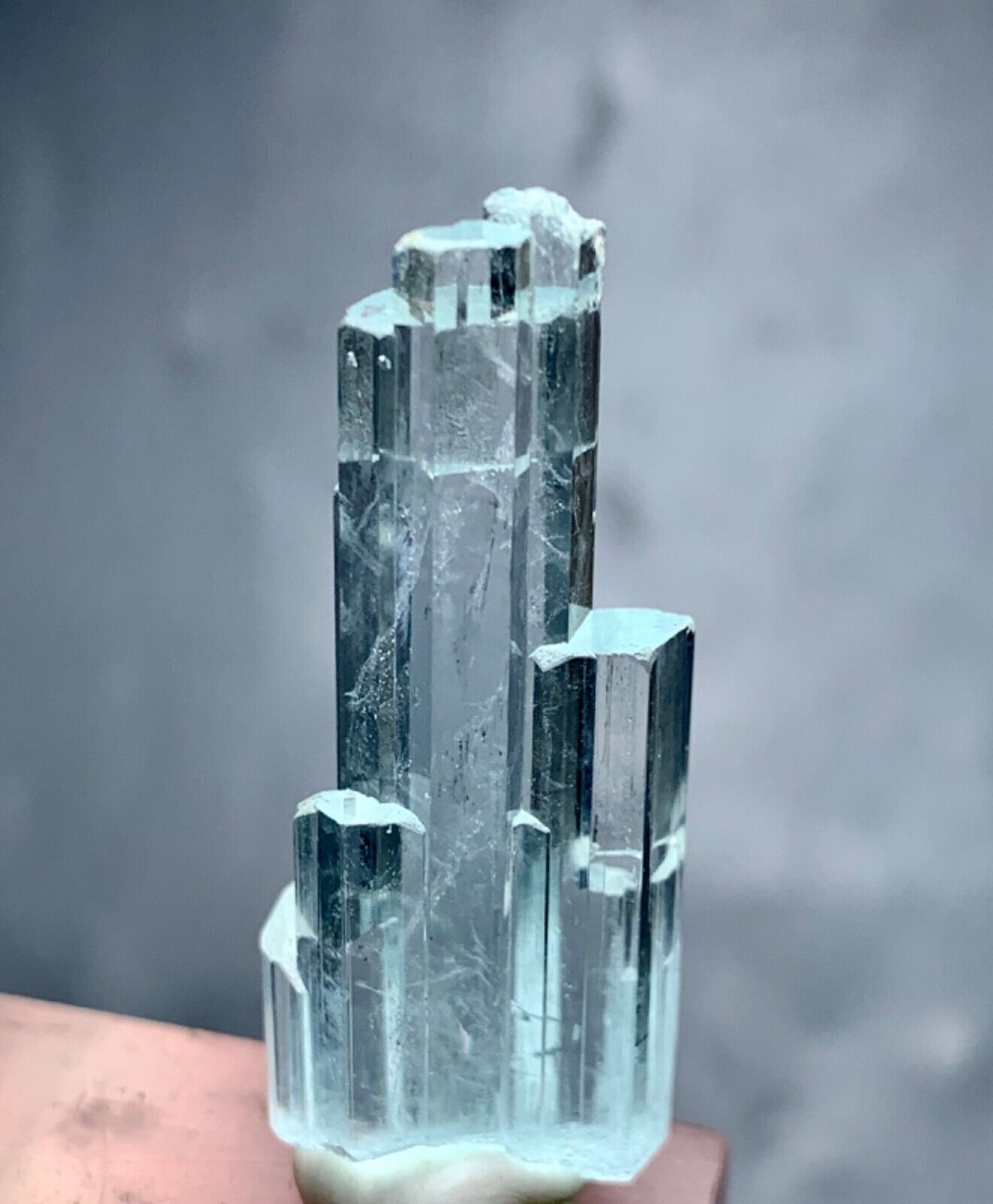 48 Carat Aquamarine Crystal Cluster From Shigar Pakistan