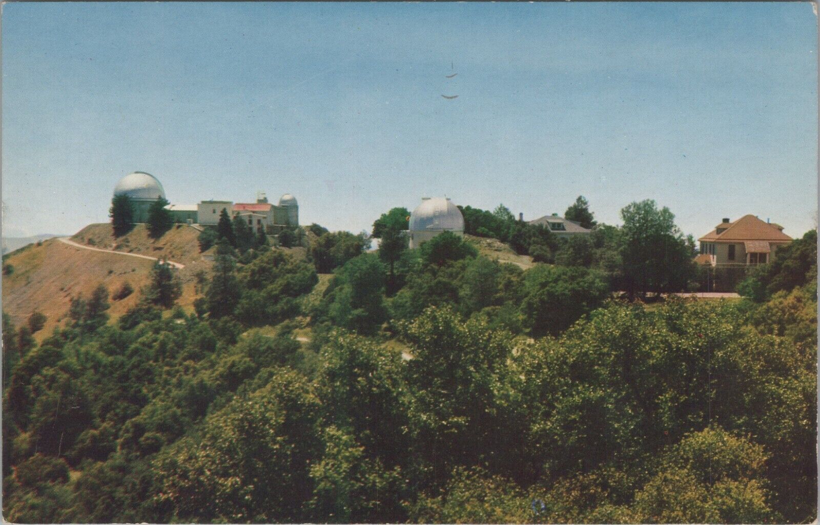 c1970s San Jose California Lick Observatory aerial view postcard B376
