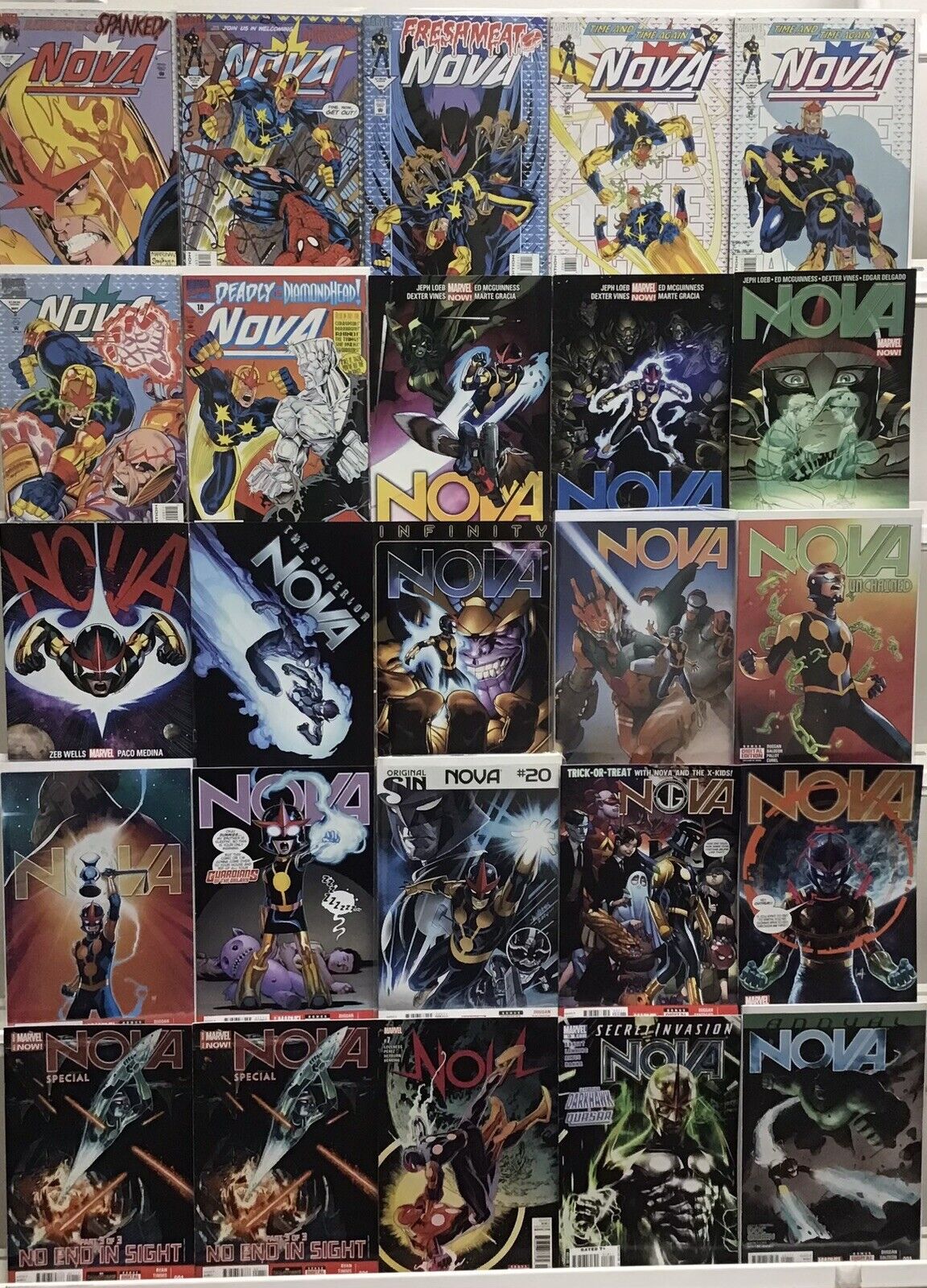 Marvel Comics - Nova - Comic Book Lot Of 25