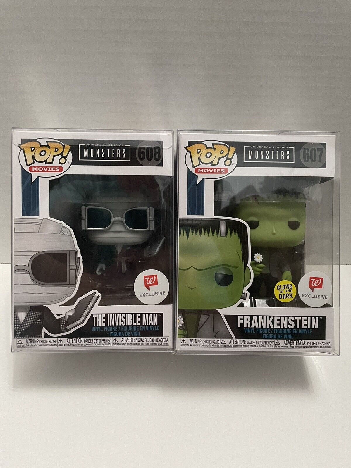 Funko Monsters Lot Of 2: #607 Frankenstein and #608 The Invisible Man