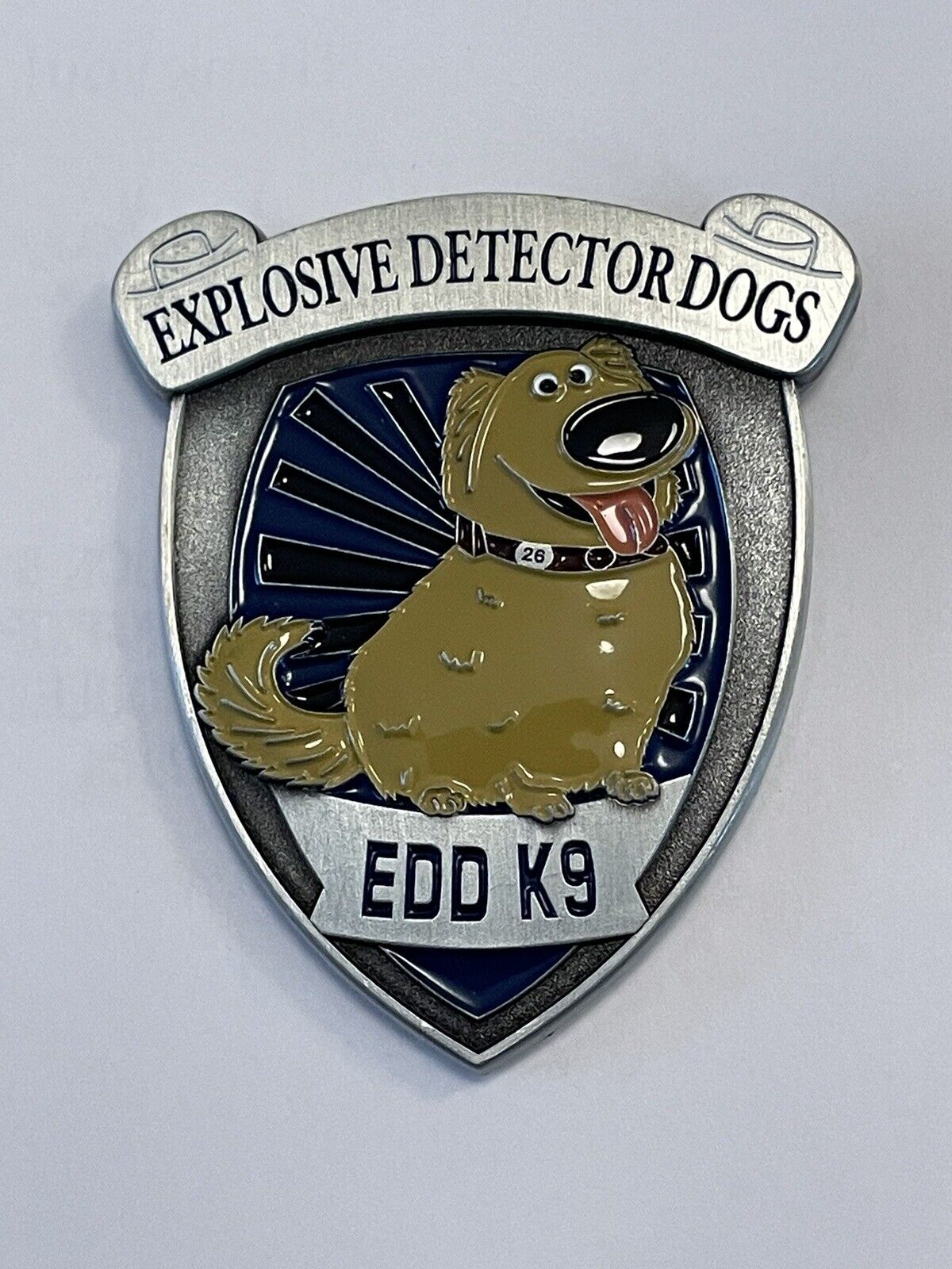 Walt Disney World Challenge Coin Security EDD K9 Silver Secret Life Explosive