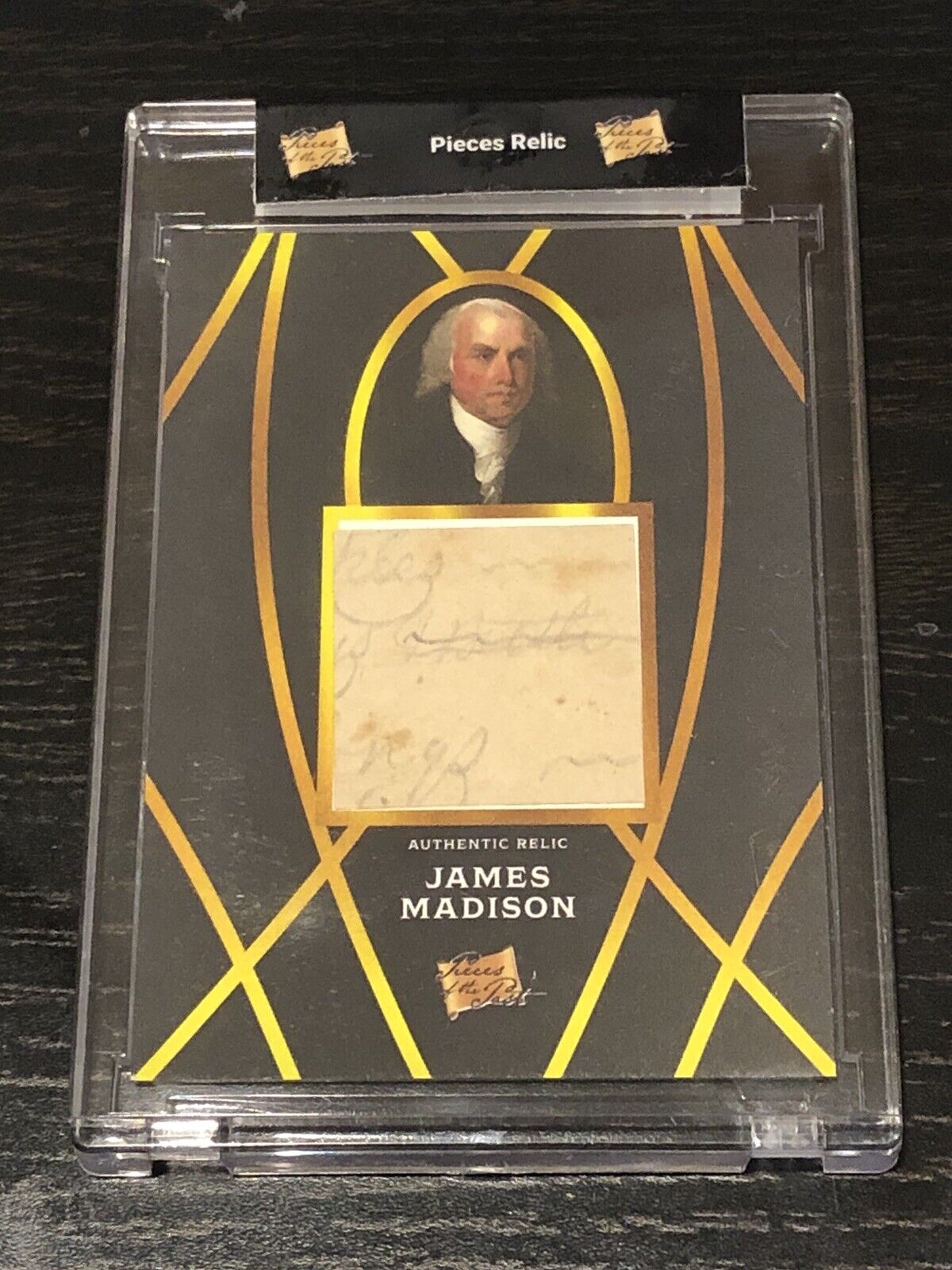 2022 Pieces of the Past James Madison Certified Relic Card