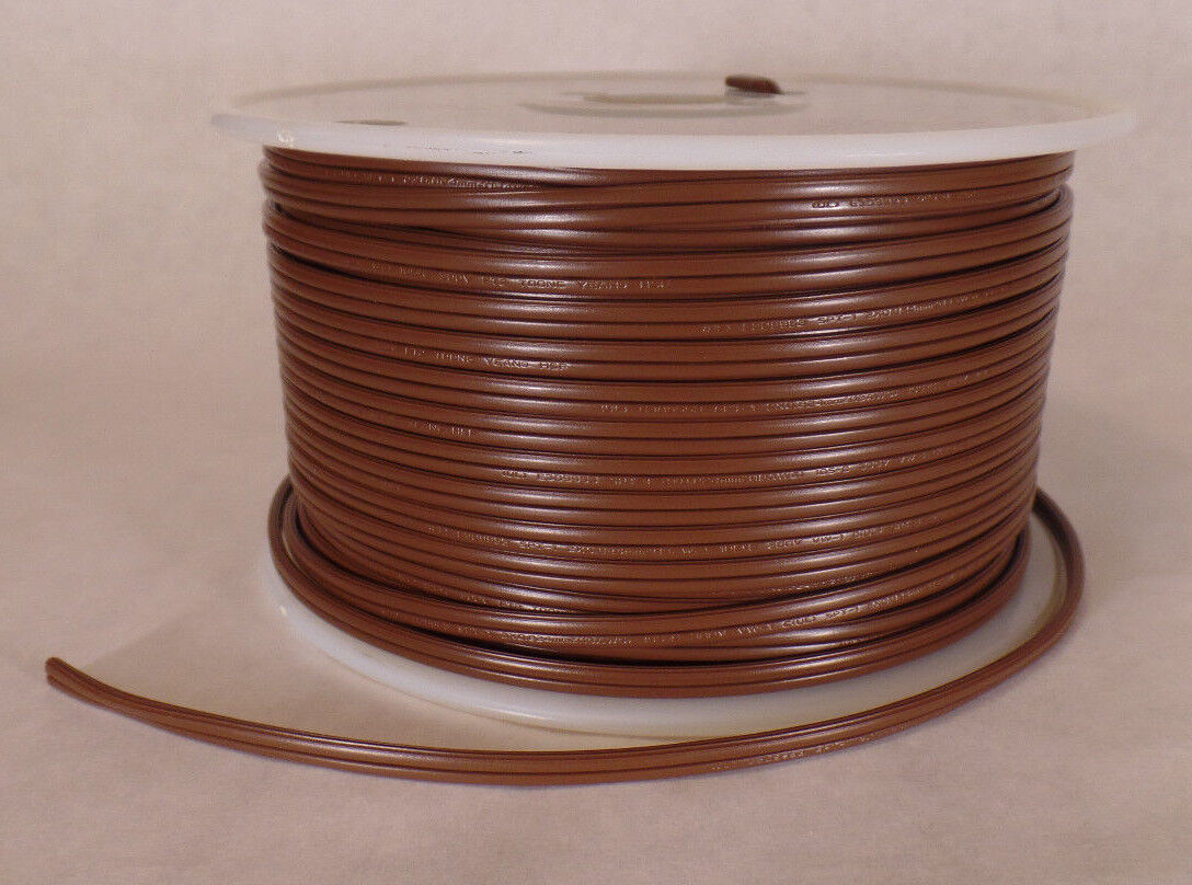 250' Brown 18/2 SPT-1 1/2 U.L. Listed Parallel 2 Wire Plastic Covered Lamp Cord