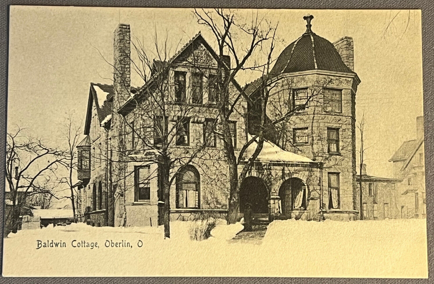 Ohio, OH, Oberlin, Baldwin Cottage, ca 1905 Undivided Back Postcard