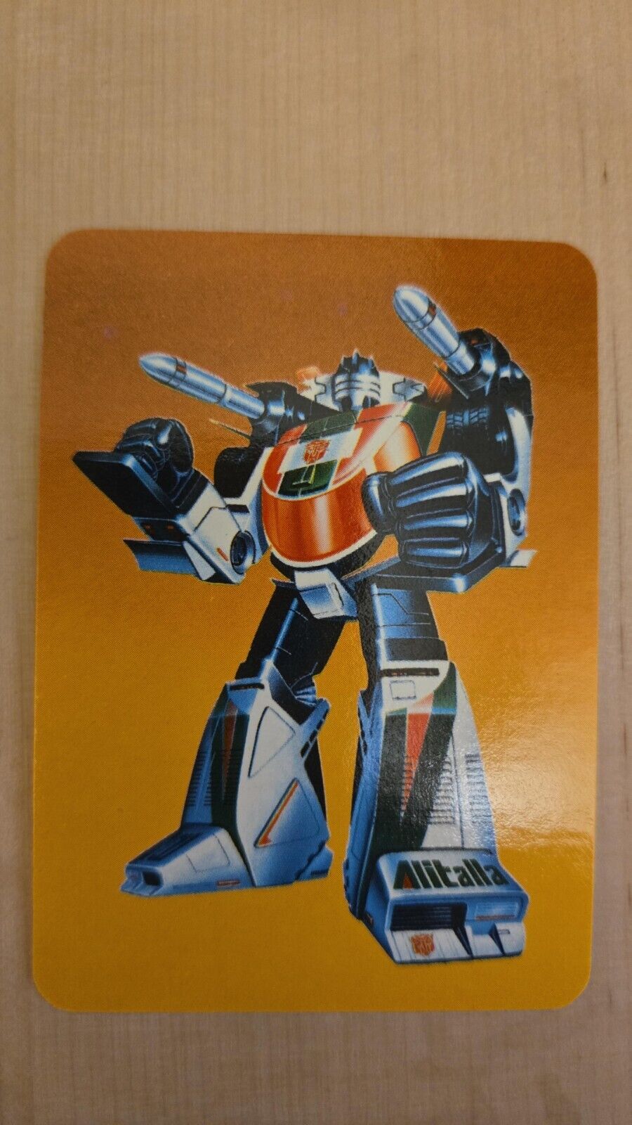 1985 Transformers Action Cards #14 Wheeljack - Transparent Variation