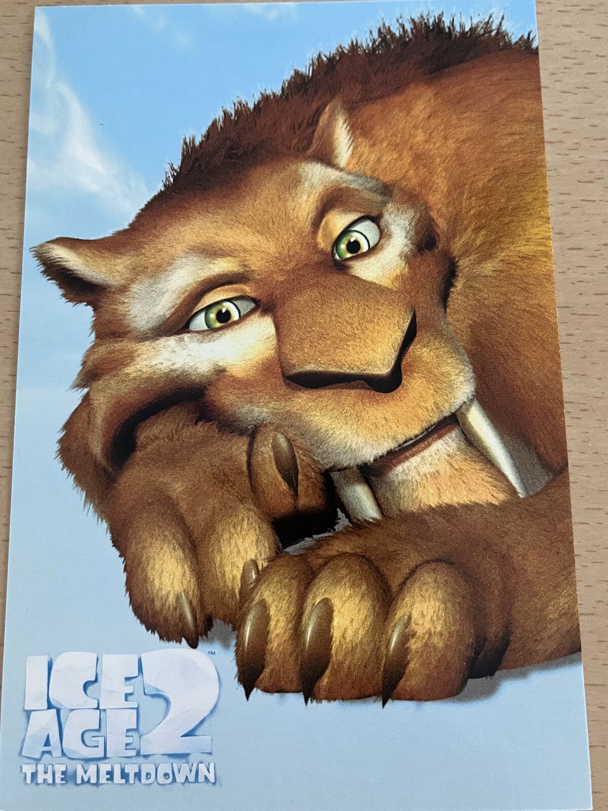 Ice Age 2 Diego Size: 10x15cm POSTCARD