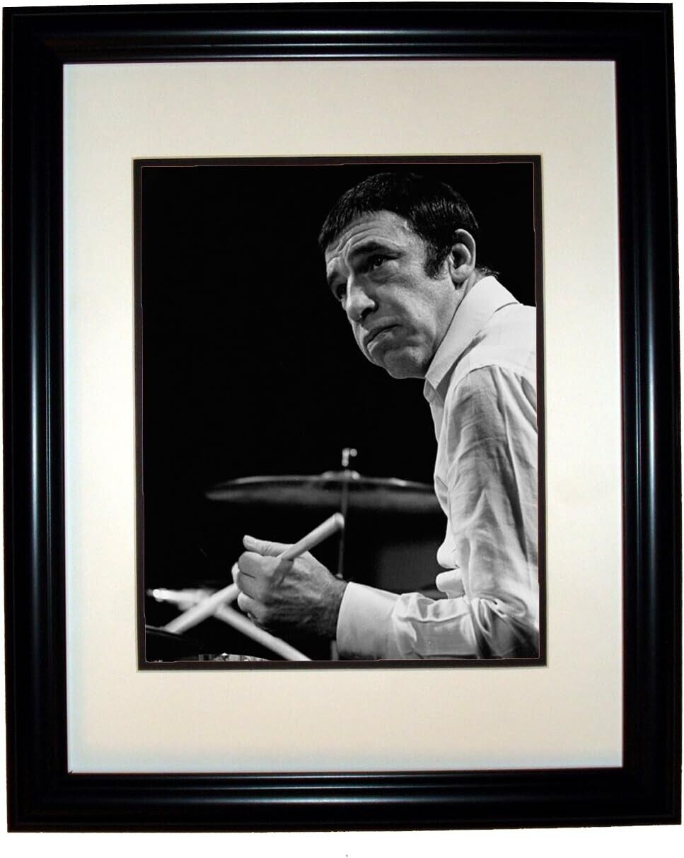 Buddy Rich 8x10 Photo in 11x14 Matted Black Frame #7