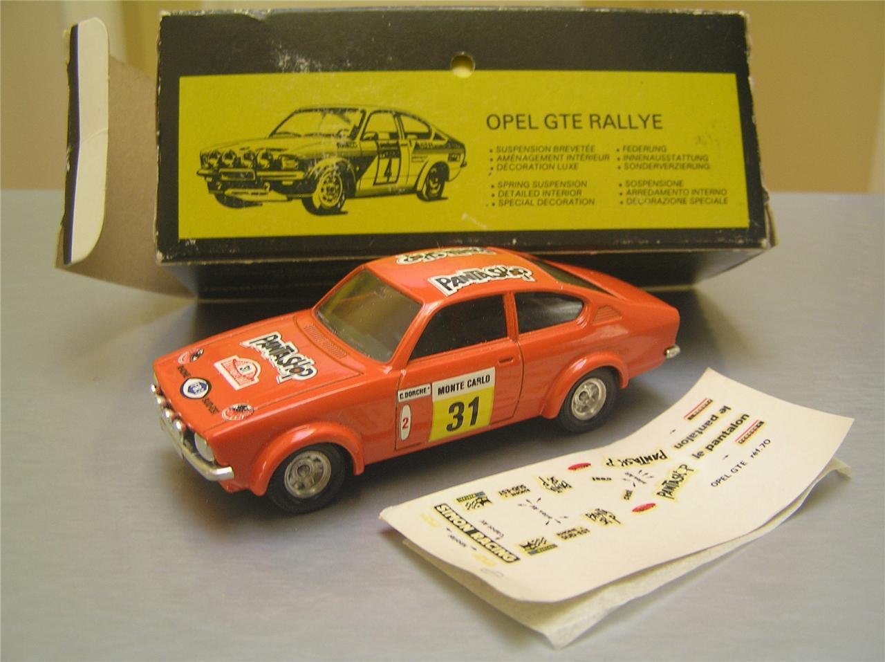 Solido #70 Opel Kadett Coupe GTE Rallye Monte Carlo 1/43 scale Mint in Box MIB