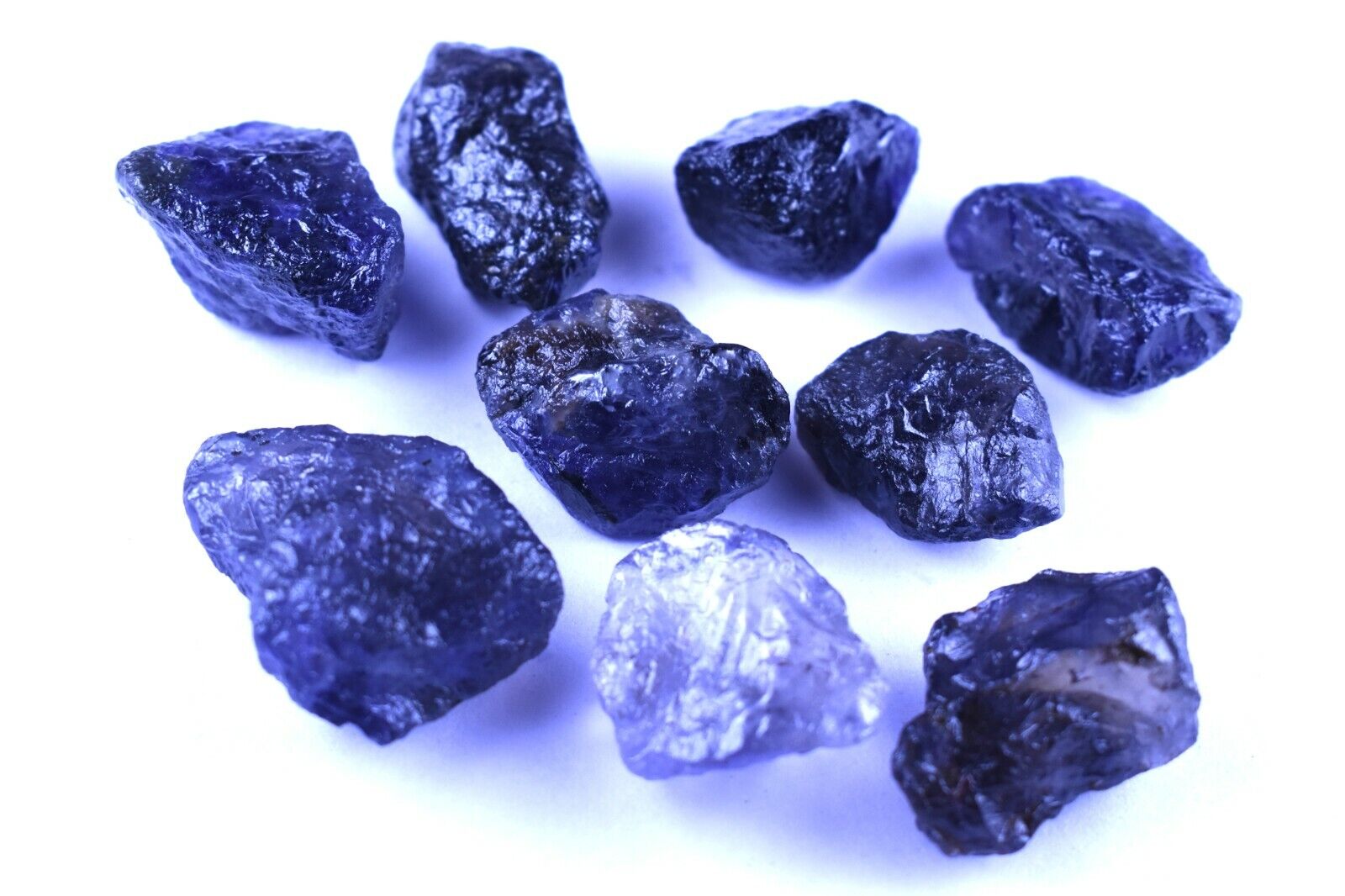 271 Carat Natural Blue Iolite Loose Gemstone Rough Lot Earth Mined Crystal Rock 
