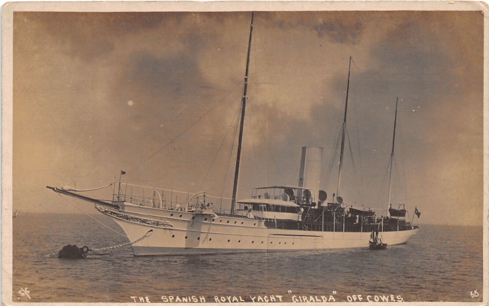 J36/ Ship RPPC Postcard c1910 Spanish Royal Yacht \