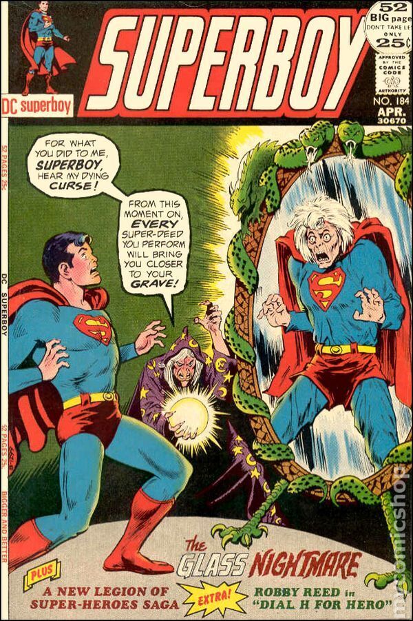Superboy #184 VG 1972 Stock Image Low Grade