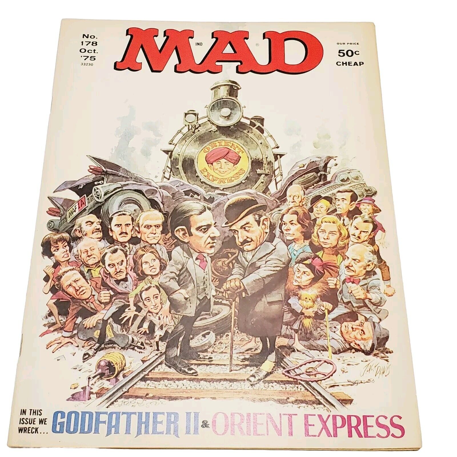 MAD Magazine Godfather & Orient Express  Issue #178 October 1975 