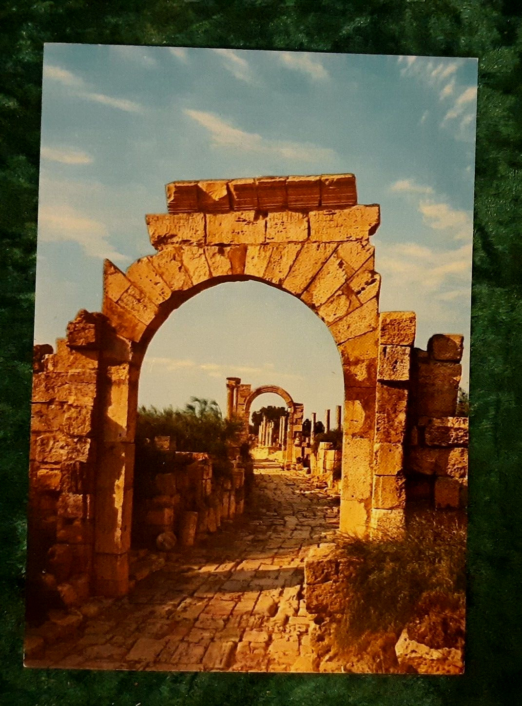 Vintage 1960s Postcard of Libya - Unused - Leptis Magna Ruins