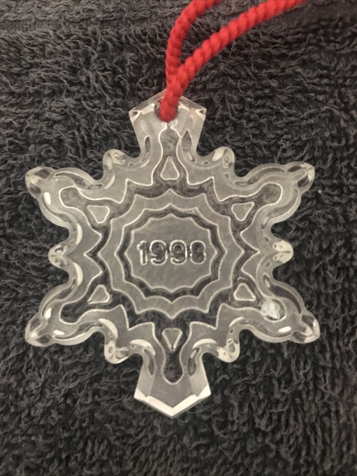 1998 Waterford Crystal Snowflake Ornament