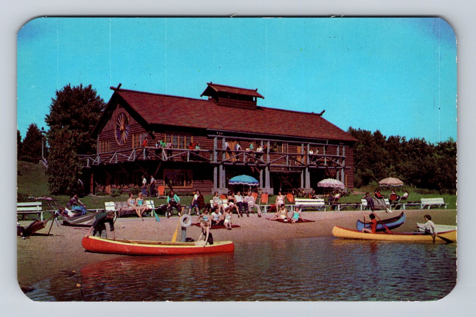 Rothbury MI-Michigan, Jack and Jill Ranch, Trading Post Vintage Postcard