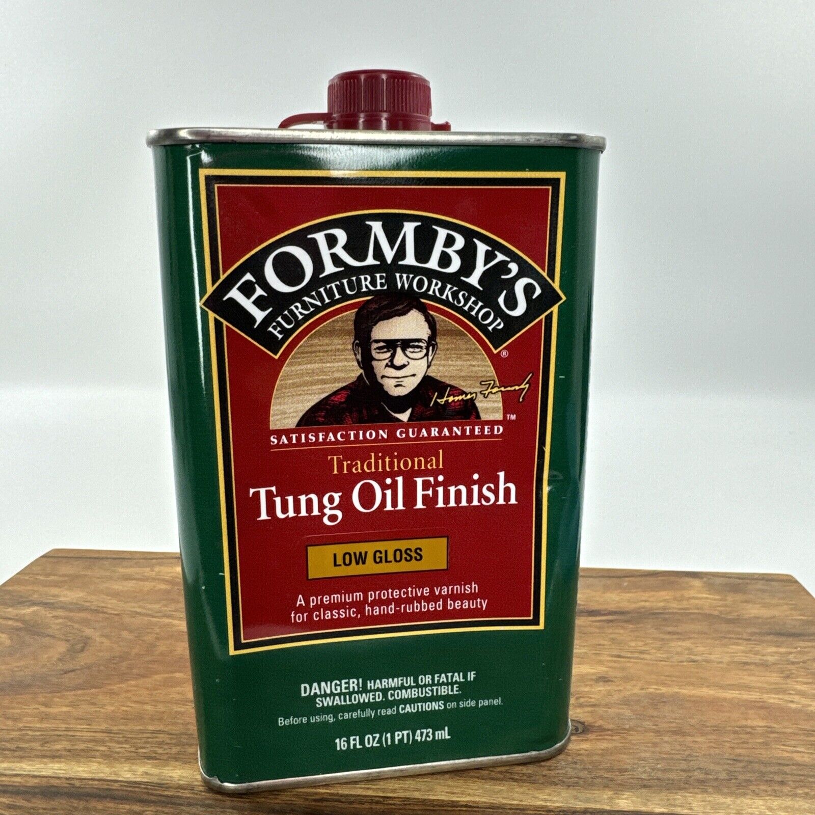 Formbys Traditional Tung Oil Finish LOW GLOSS 16oz New Sealed Metal Tin Can
