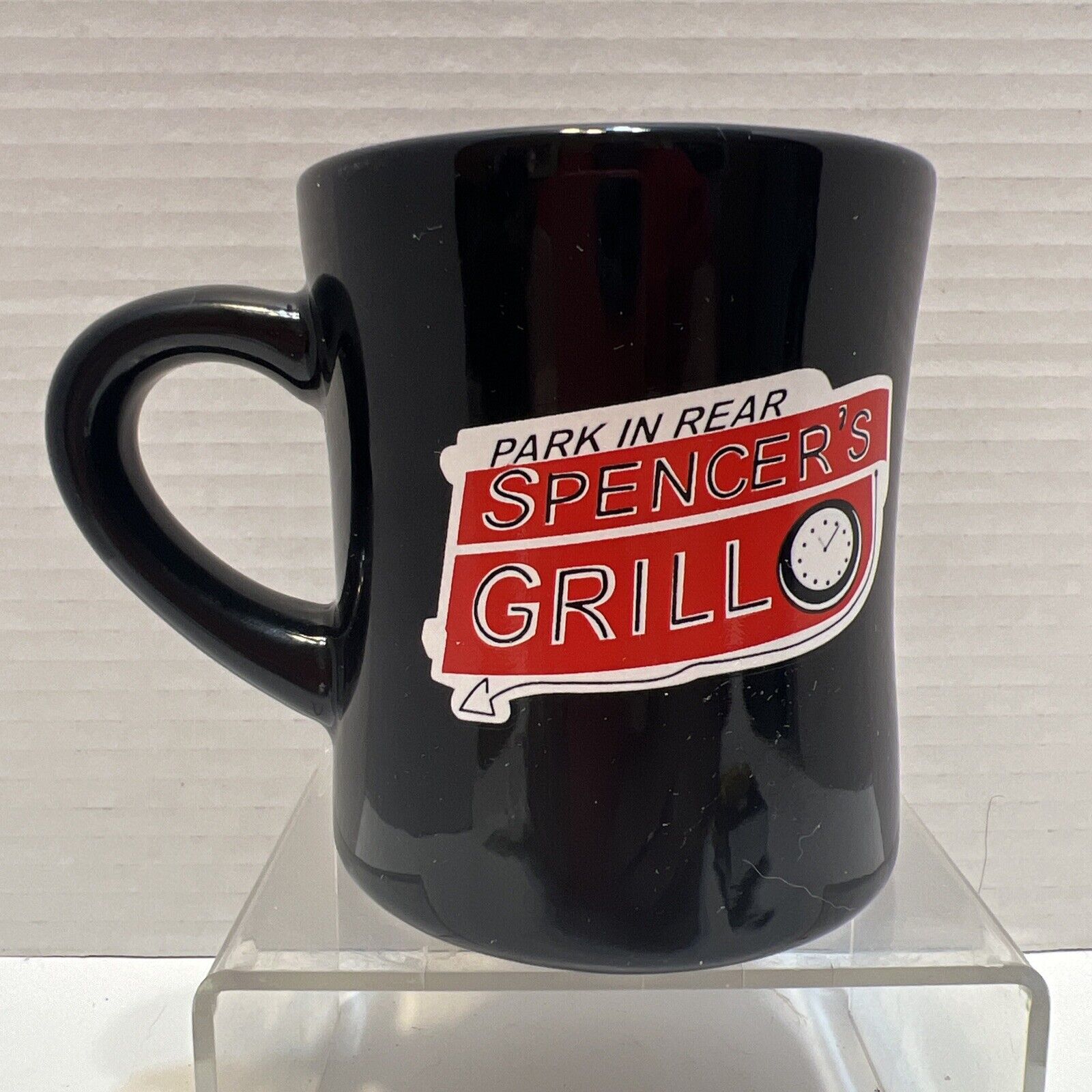Spencer\'s Grill Restaurant Ware 10oz Coffee Mug Cup Kirkwood St. Louis Missouri 
