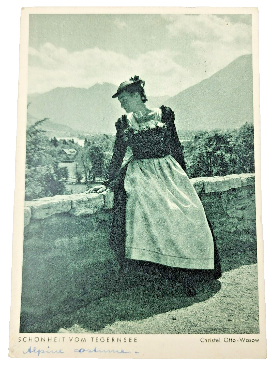 Vintage RPPC Postcard- A Beauty From Tegernsee-Bavaria-Germany