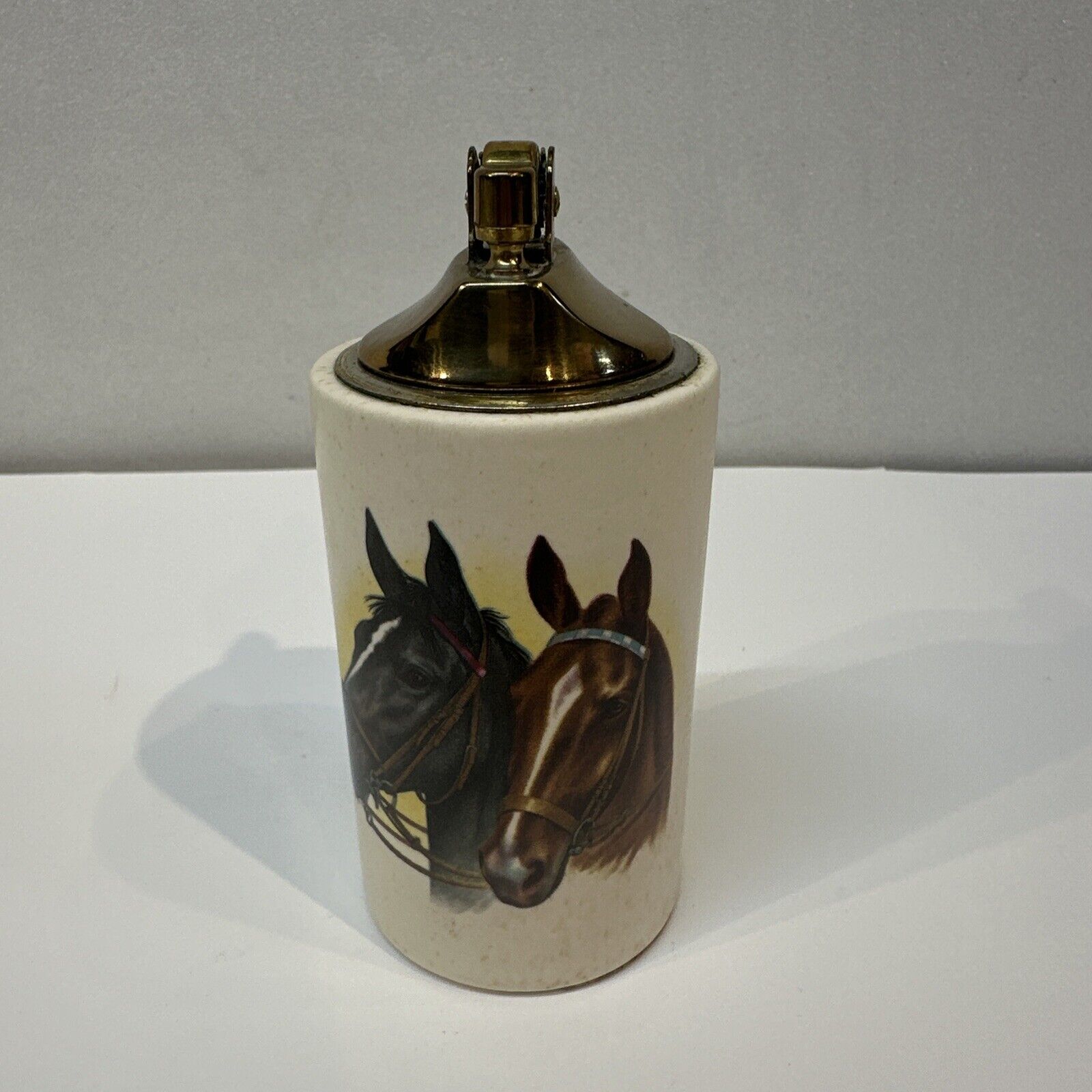 Vintage Hyalin 763 America’s Finest Porcelain Tabletop  Lighter Horses USA