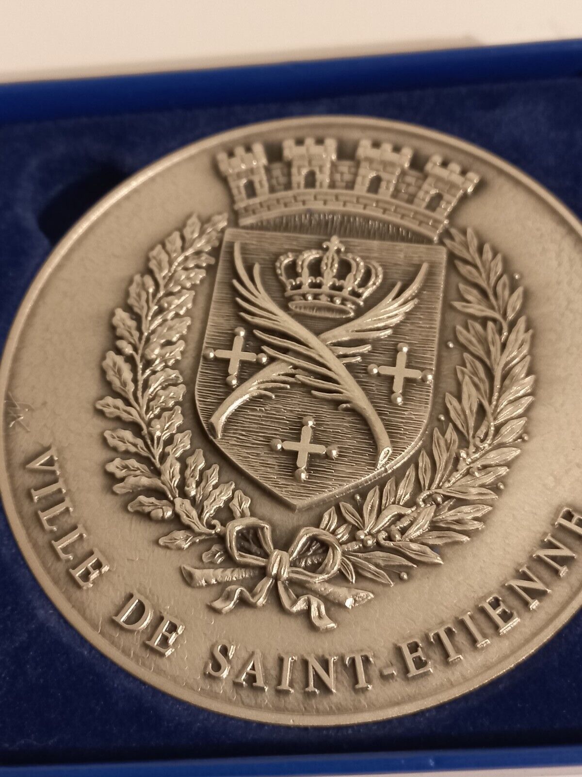 French Medal Ville DE Saint Etienne Lyon Dardilly Original Box