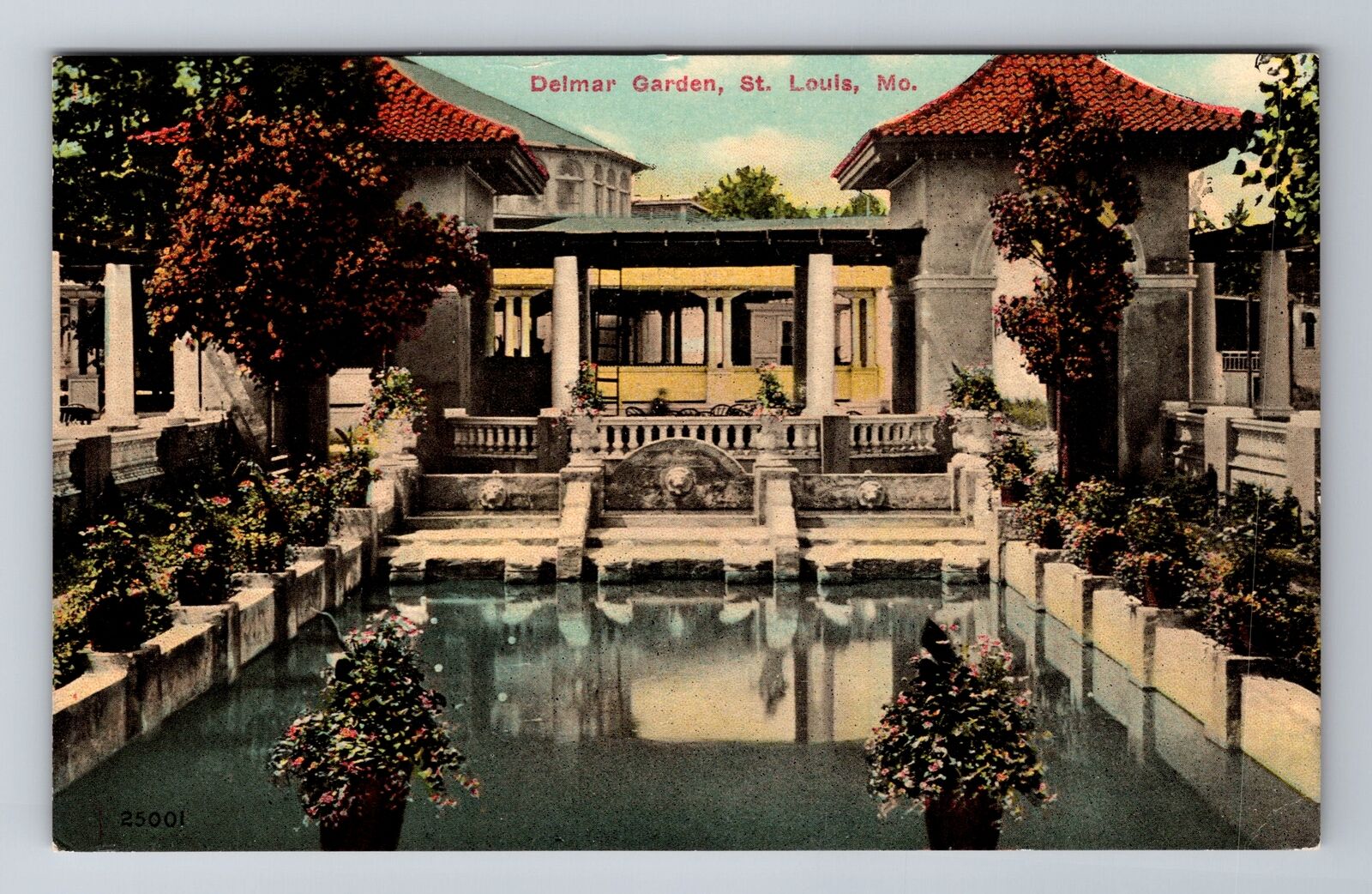 St Louis MO-Missouri, Delmar Garden, Antique Vintage Souvenir Postcard