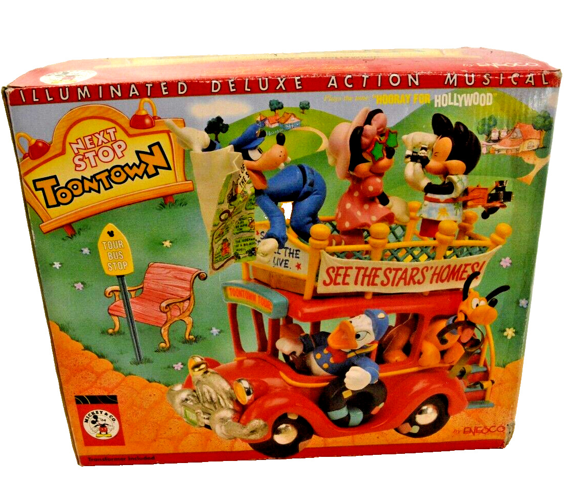 Next Stop ToonTown Illuminated Deluxe Action Musical by Enesco in Box