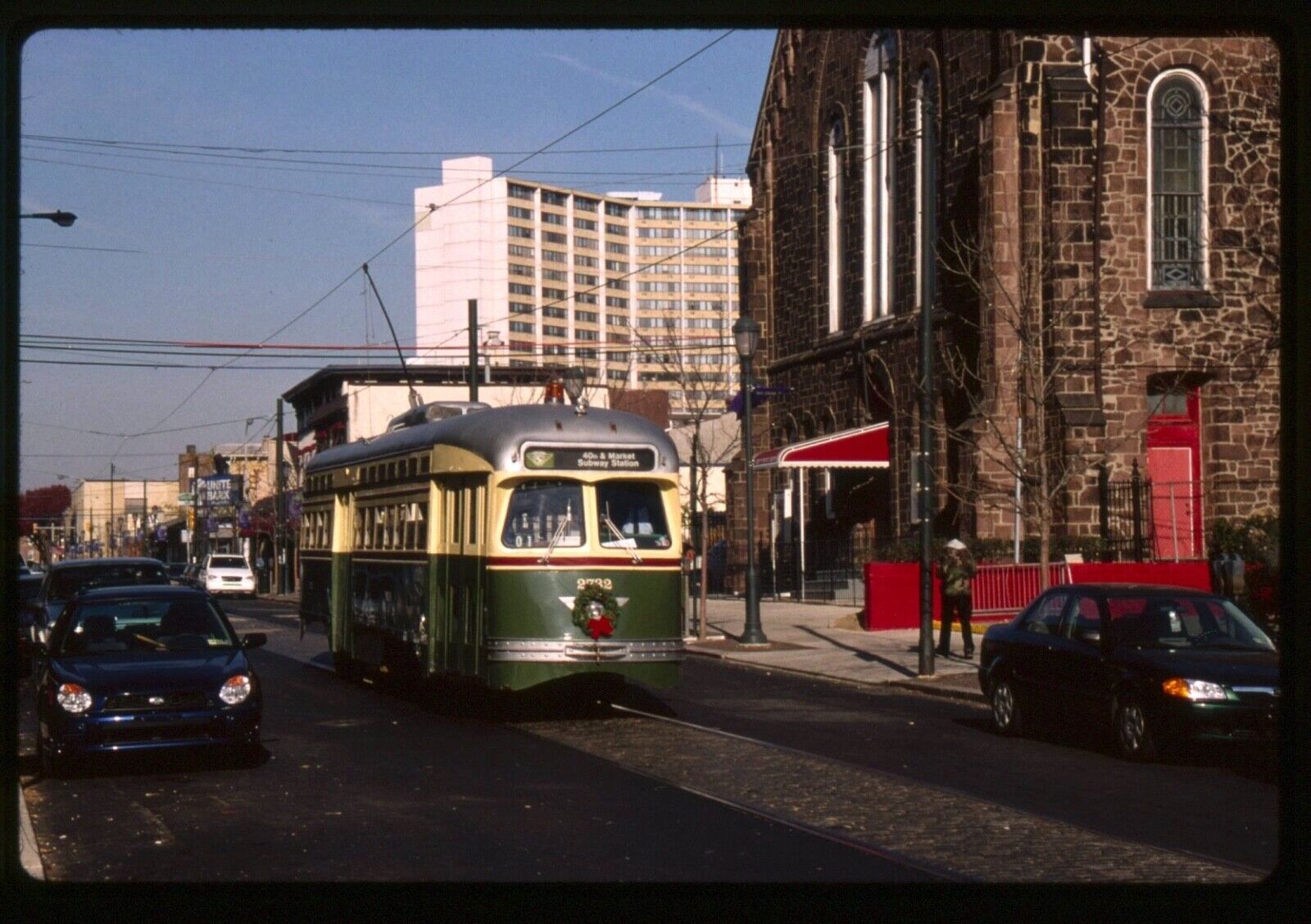 Trolley Slide - Philadelphia SEPTA #2732 PCC Streetcar 2001 Street Scene 4