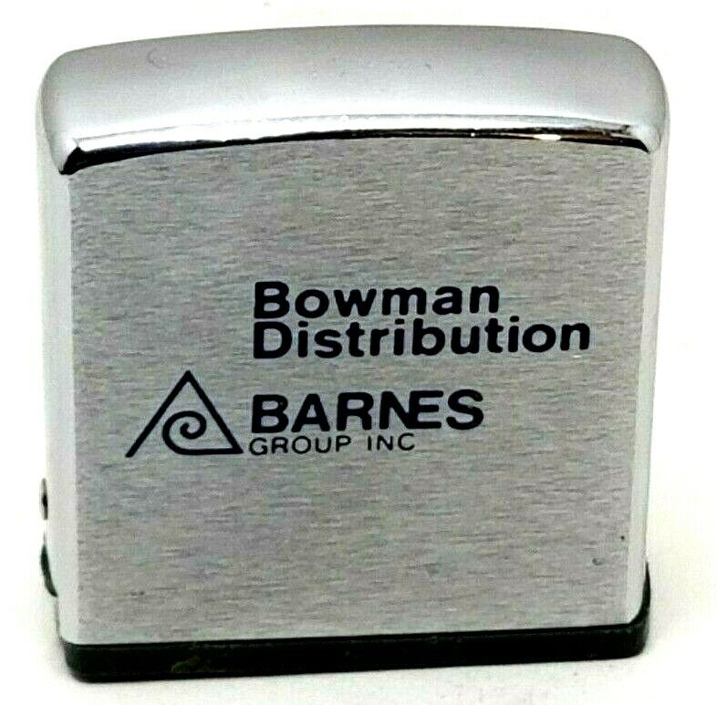 Vintage Zippo Tape Measure Advertising Bowman Distribution Barnes  1 5/8\